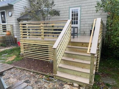 Wood Deck Frame Construction